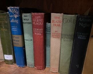 Antique Books such as The Silent Places and Arizona Nights by Steward Edward White
