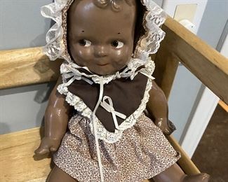 Antique American Composition Scootles Doll