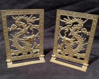 015 Brass Book Ends Folding