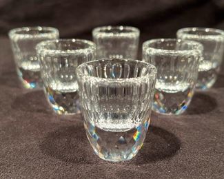 302 Swarovski Crystal Schnapps Shot Glasses w Box