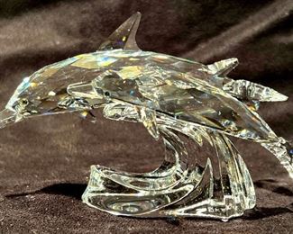 307 Swarovski SCS Lead Me Retired Limited Edition Dolphins