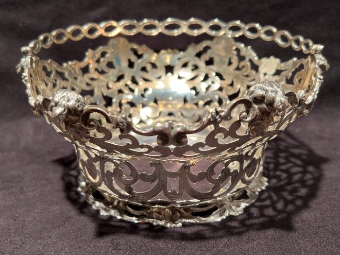 023 Antique Charles Thomas FoxGeorge Fox Sterling Basket