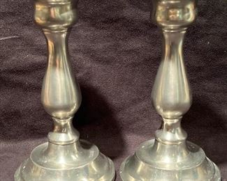 031 Pewter Candle Holders