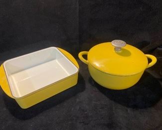 157 Yellow Cast Iron Cookware