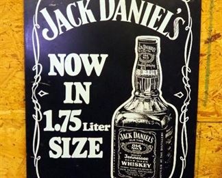 Metal Royal Crown RC Cola Sign, 32" x 49", And Jack Daniels Tennessee Whisky Cardboard Sign, 23.5" x 18"