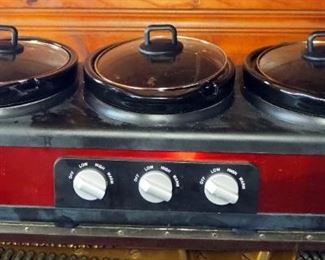 Bella Triple 2.5 Quart Electric Buffet Style Slow Cooker