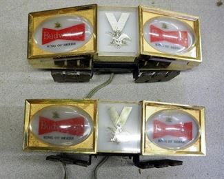 Budweiser King Of Beers Light Up Counter Top Signs, Qty 2