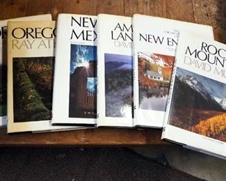 Hard Back Sofa Table Books Including David Muench, Ray Atkeson And Robert And Lauren Paulson, Qty 6