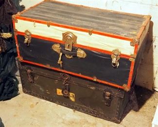 Antique Footlockers, Qty 2