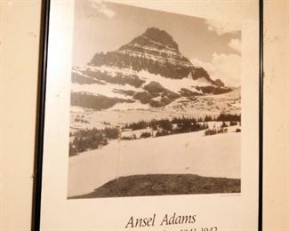 Ansel Adams Framed Photograph Prints, Qty 4, 36" x 25" And 20" x 16"