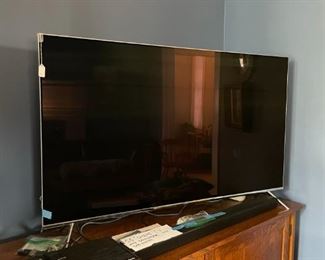 55" Samsung Smart TV with Sound Bar and Woofer