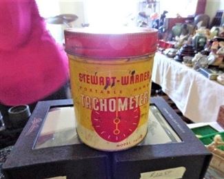 Vintage Stewart -Warner Tachometer Model 757-w /Original Stock Can