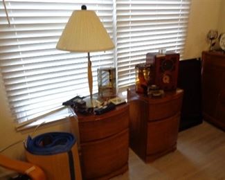 Turn of the Century Lamp and End Table / Night Stands