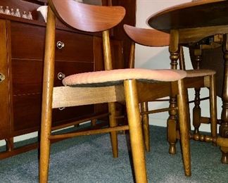 Set of 4 matching Danish Modern dining chairs
