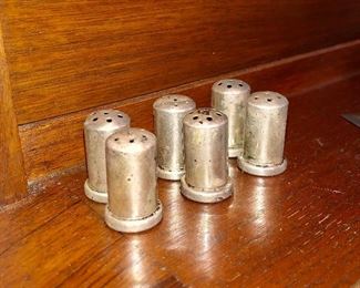 Sterling silver salt & pepper shakers