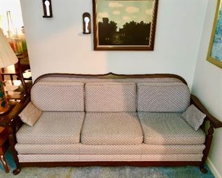 Antique foldout sofa by "Northfield Furniture"