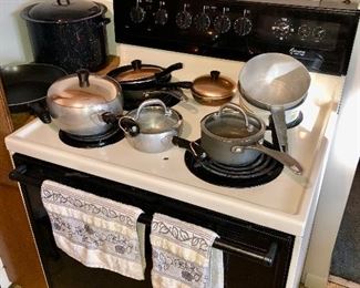 Pots & pans, and range