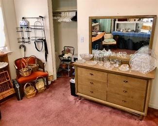 One of three matching pieces of mid-century Kroehler bedroom furniture