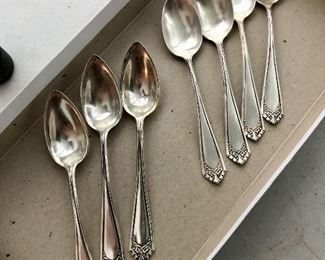 7 additional sterling silver spoons