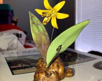 Enamel flower by Brumm