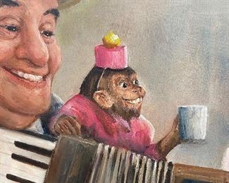 Original painting, close up 