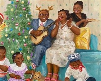 Original painting, close up 