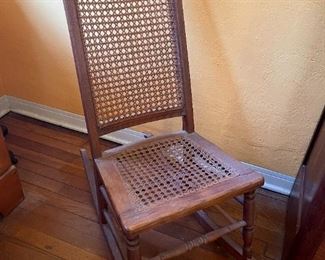 Cane rocking chair