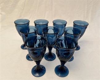 Noritake Sweet Swirl Blue Glasses