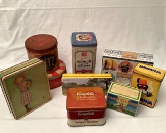 Vintage tins