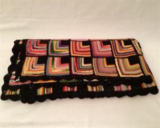 Veg crochet afghan 44” x 63”