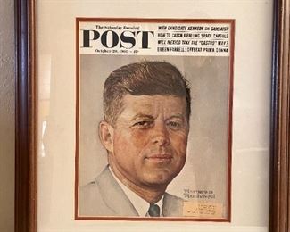 Framed Saturday Evening Post, Oct. 29, 1960, Robert F. Kennedy