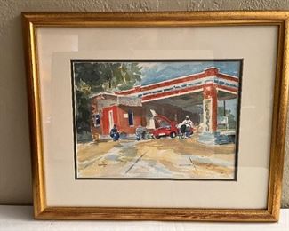 Original Watercolor signed, Pandolfini