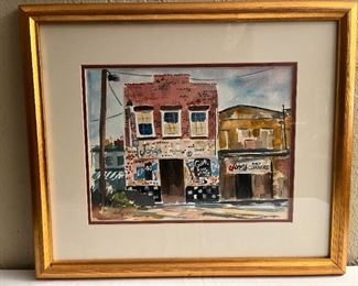 Original Watercolor signed, Pandolfini
