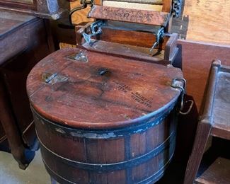 1900's wooden washing machine