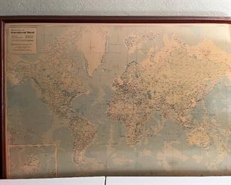 Rand McNally International World Map, 34" x 56"