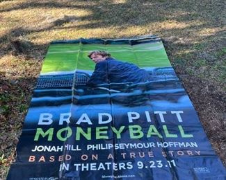 HUGE Brad Pitt "Moneyball" banner, 8' x 12'