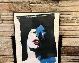 Danny Resnic/Mick Jagger, The Rolling Stones 1978 World Tour, Signed and numbered 89/1000, 25” x 39”