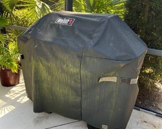 Weber gas grill w/cover