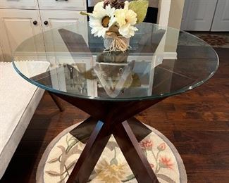 Pier 1 glass top table