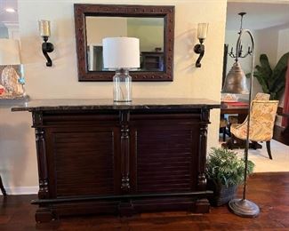 Bar by Ashley Furniture, 70" x 26" x 42"