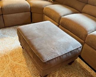 Dark gray ottoman