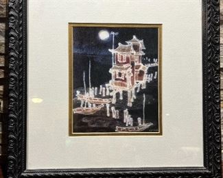 Oriental Print, signed by Artist