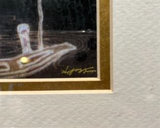 Oriental Print, signed by Artist