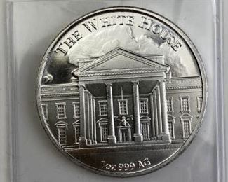 For your consideration is this 1oz President Donald Trump 45th Silver Round .999