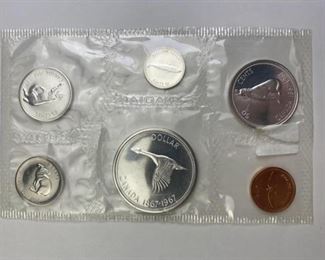 For your consideration is this 1967 Canada Silver Proof Coin Set