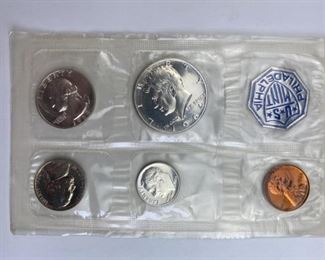 For your consideration is this 1964 U.S. Silver Proof Coin Set