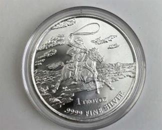 For your consideration is this 1oz 2013 Texas Precious Metals .9999, Cowboy