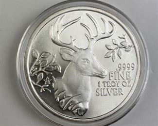 For your consideration is this 1oz 2015 Texas Precious Metals .9999, Buck