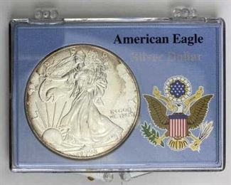 For your consideration is this 1998 American Silver Eagle 1oz .999 Dollar Coin