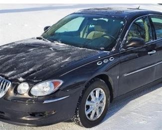 2008 Buick LaCrosse LCX- 4 Door

VIN: 2G4WC582181198653

License Plate: 2DL662

Miles at time of photo: 36,415

Car Runs great! and purrs like a kitten as it should for only having 36,415 miles.  New Battery recently installed. Does have some slight body damage, but no structure damage, which can be seen in the photos. Once This Buick is detailed it has the potential to look new!  The Automatic door locks don't seem to work all the time, with a little TLC this auto will be a reliable car to drive.  The front bumper just needs to be pushed back in and needs to be bolted back in place.  The left turn signal / parking light needs to be replaced as it was broken when another driver bumped the left front and left the scene.

Serious bidders are encouraged to come and view this auto as it will be sold As-Is.